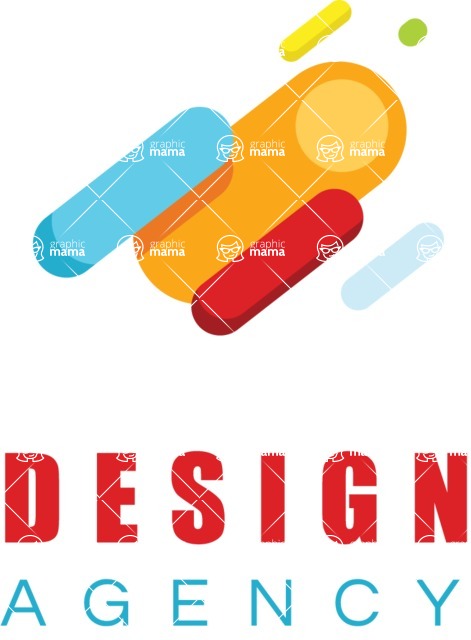 Business Logo Templates - vector graphics in a pack from GraphicMama - Creative Colorful Design Agency Logo Design Template